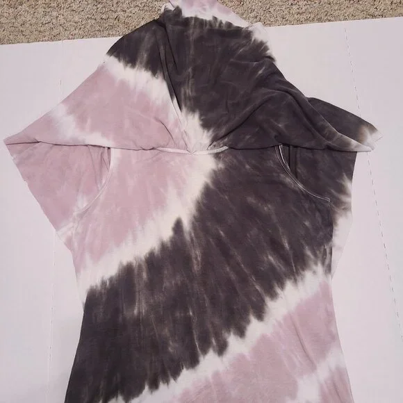 Juicy Couture Tie Dye Draped Flutter Sleeve Top - Size M - Picture 10 of 12